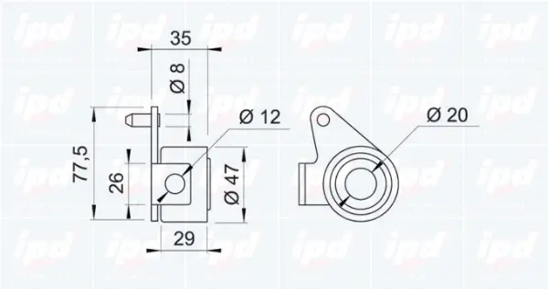 Tensioner Pulley, timing belt