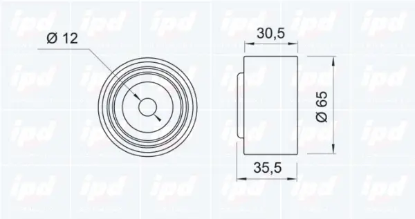 Deflection/Guide Pulley, timing belt