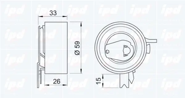 Tensioner Pulley, timing belt