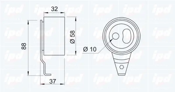 Tensioner Pulley, timing belt