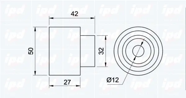 Deflection/Guide Pulley, timing belt