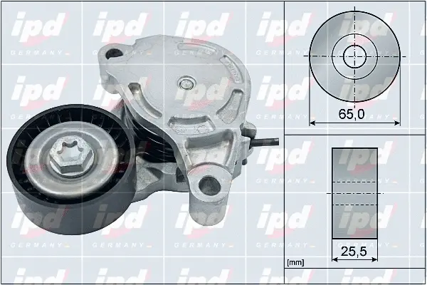 Belt Tensioner, V-ribbed belt (15-4154)