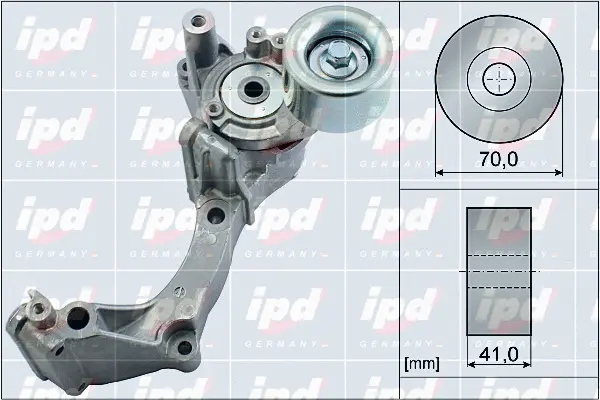 Belt Tensioner, V-ribbed belt (15-4037)
