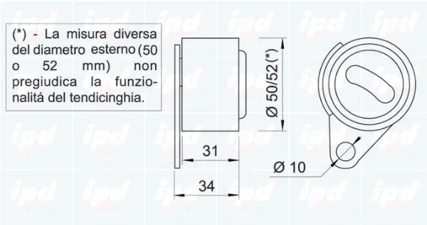 Tensioner Pulley, timing belt
