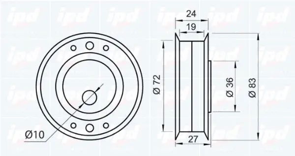 Tensioner Pulley, timing belt
