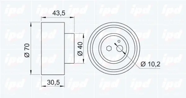 Tensioner Pulley, timing belt