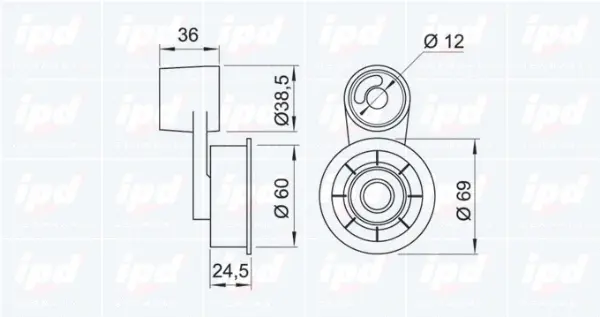Tensioner Pulley, timing belt