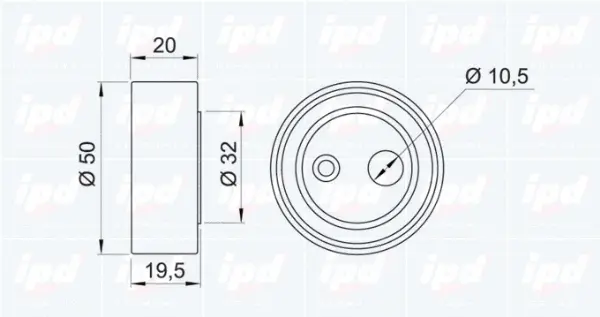 Tensioner Pulley, timing belt