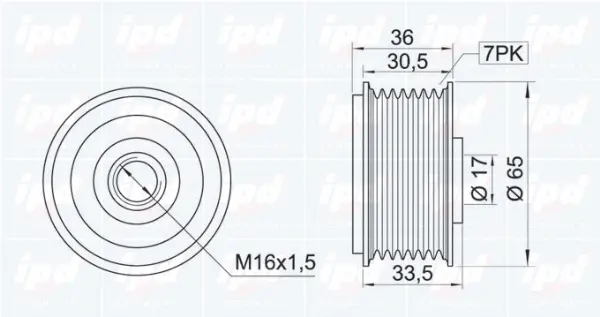 Alternator Freewheel Clutch