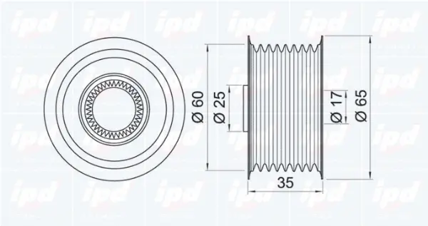 Alternator Freewheel Clutch (15-3193)
