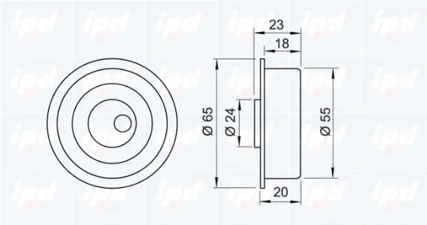 Tensioner Pulley, timing belt