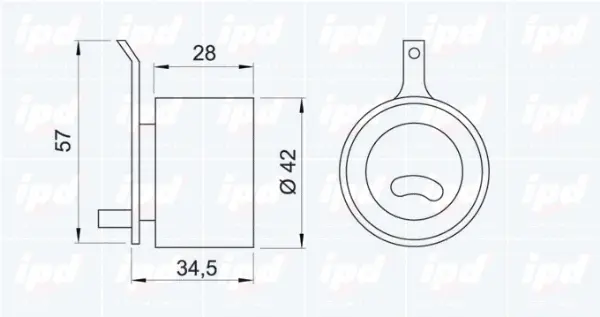 Tensioner Pulley, timing belt