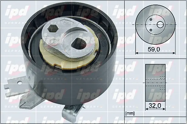 Tensioner Pulley, timing belt (15-4105)