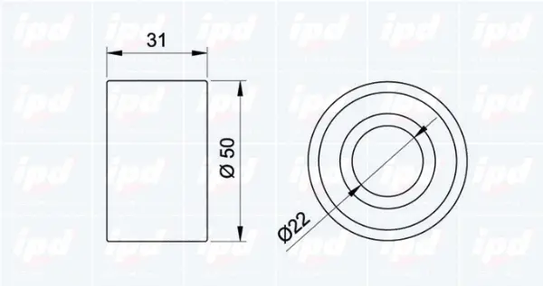 Deflection/Guide Pulley, timing belt