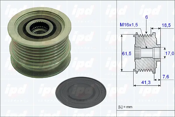 Alternator Freewheel Clutch (15-3798)