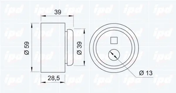 Tensioner Pulley, timing belt