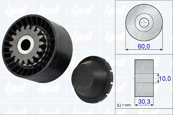 Tensioner Pulley, V-ribbed belt