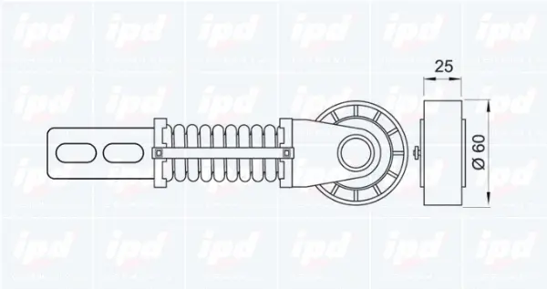Belt Tensioner, V-ribbed belt