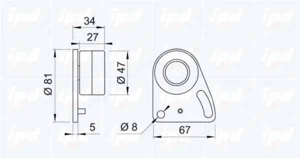Tensioner Pulley, timing belt