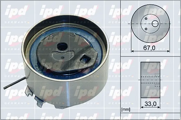 Tensioner Pulley, timing belt (15-3849)