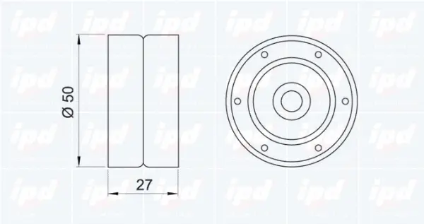 Deflection/Guide Pulley, timing belt