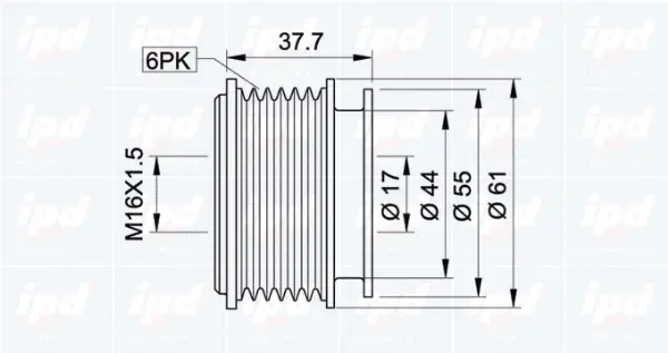 Alternator Freewheel Clutch