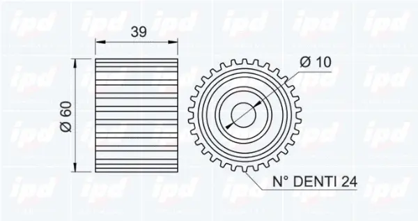 Deflection/Guide Pulley, timing belt