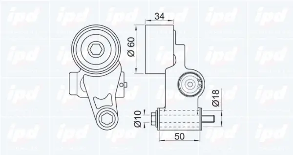 Tensioner Pulley, timing belt