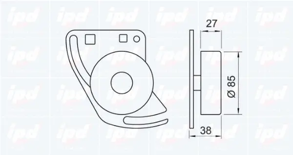 Tensioner Pulley, V-ribbed belt