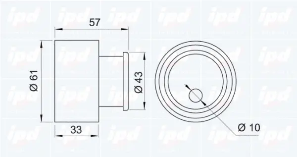 Tensioner Pulley, timing belt