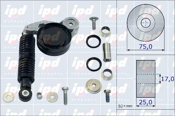 Repair Kit, v-ribbed belt tensioner (15-3862)