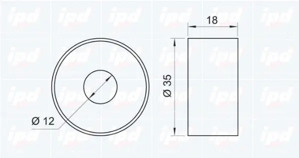 Deflection/Guide Pulley, timing belt