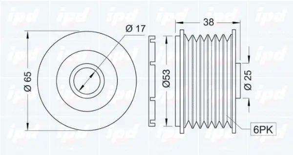 Alternator Freewheel Clutch