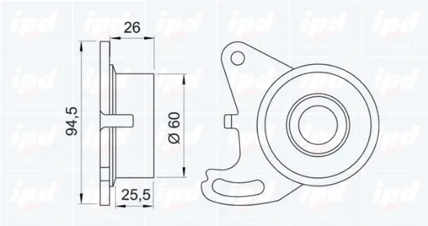 Tensioner Pulley, timing belt