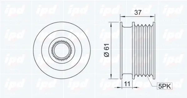 Alternator Freewheel Clutch