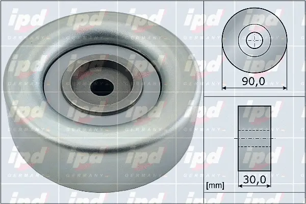 Deflection/Guide Pulley, V-ribbed belt (15-3852)