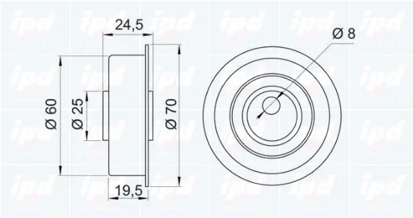 Tensioner Pulley, timing belt