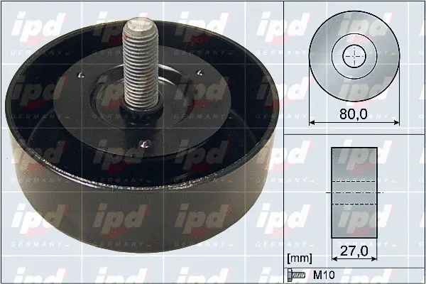 Deflection/Guide Pulley, V-ribbed belt (15-4079)