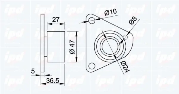 Deflection/Guide Pulley, timing belt