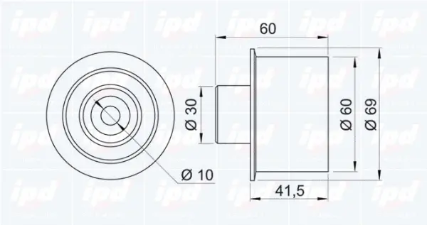 Deflection/Guide Pulley, timing belt
