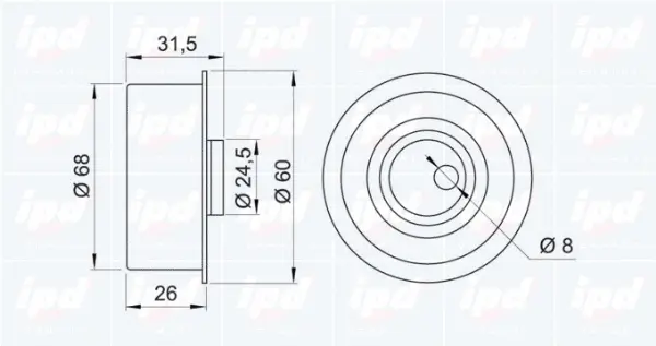 Tensioner Pulley, timing belt