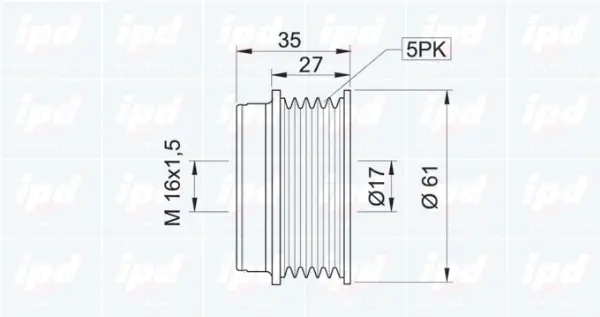 Alternator Freewheel Clutch