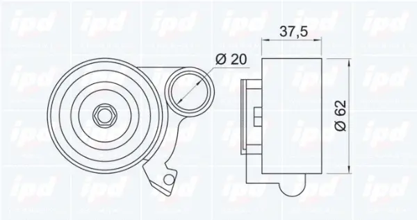 Tensioner Pulley, timing belt