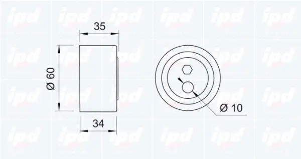 Tensioner Pulley, timing belt