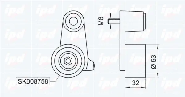 Tensioner Pulley, timing belt