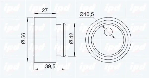 Tensioner Pulley, timing belt