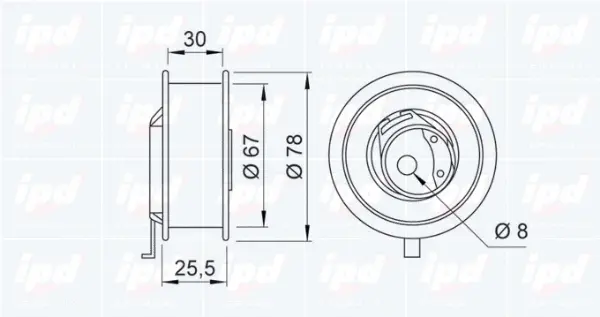 Tensioner Pulley, timing belt