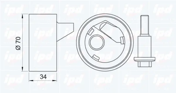 Tensioner Pulley, timing belt