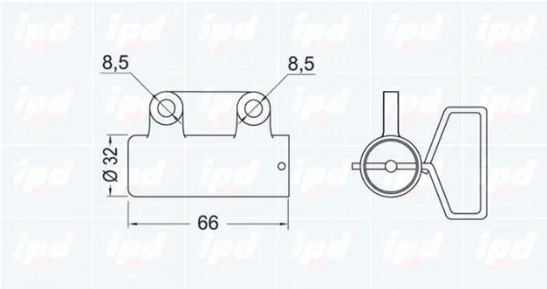 Vibration Damper, timing belt (15-3471)