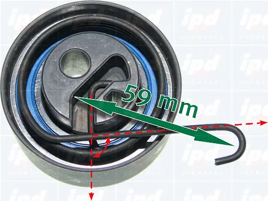 Tensioner Pulley, timing belt (15-3525)